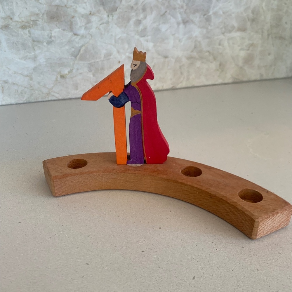 Grimm's Spiel & Holz Birthday Ring Numbers 0, 1, 2, 7 and 8